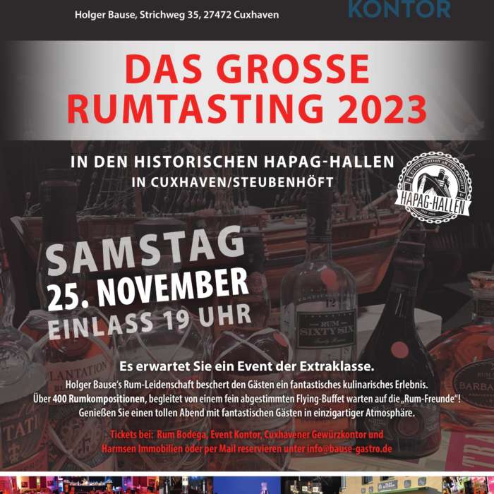 Großes Rumtasting-Event 2023